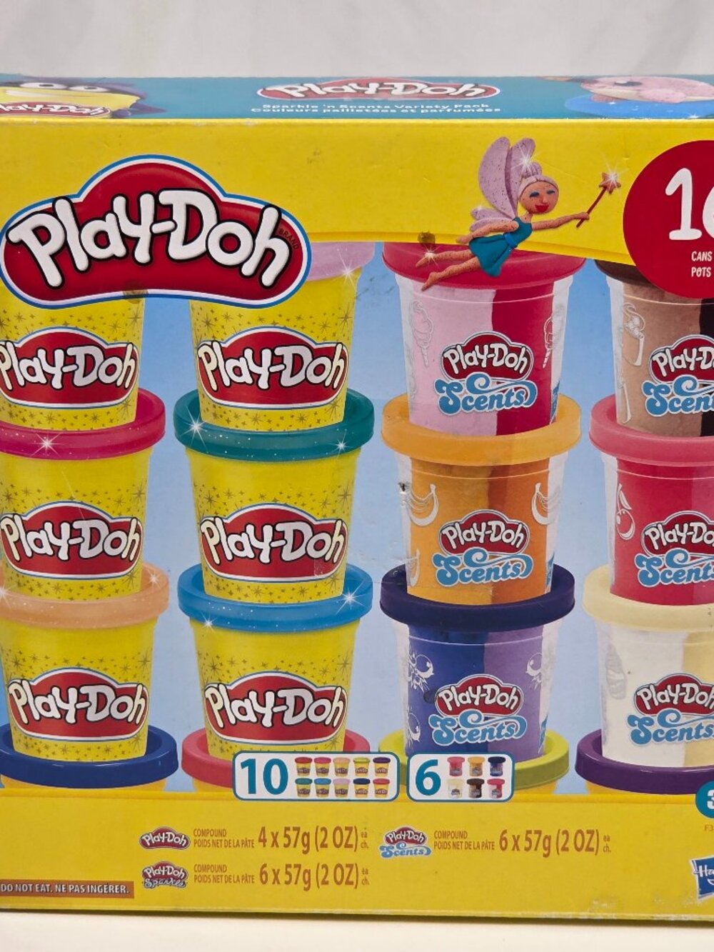 Play-Doh Sparkle and Scents Variety Pack Of 16 Cans Of Modeling Compound Sealed